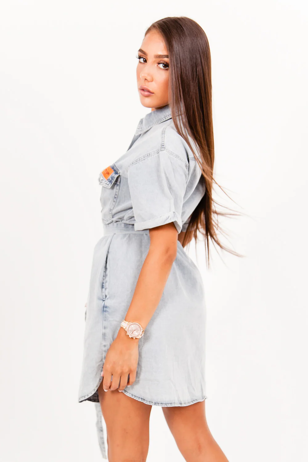 Robe en jean bleu - Image 4