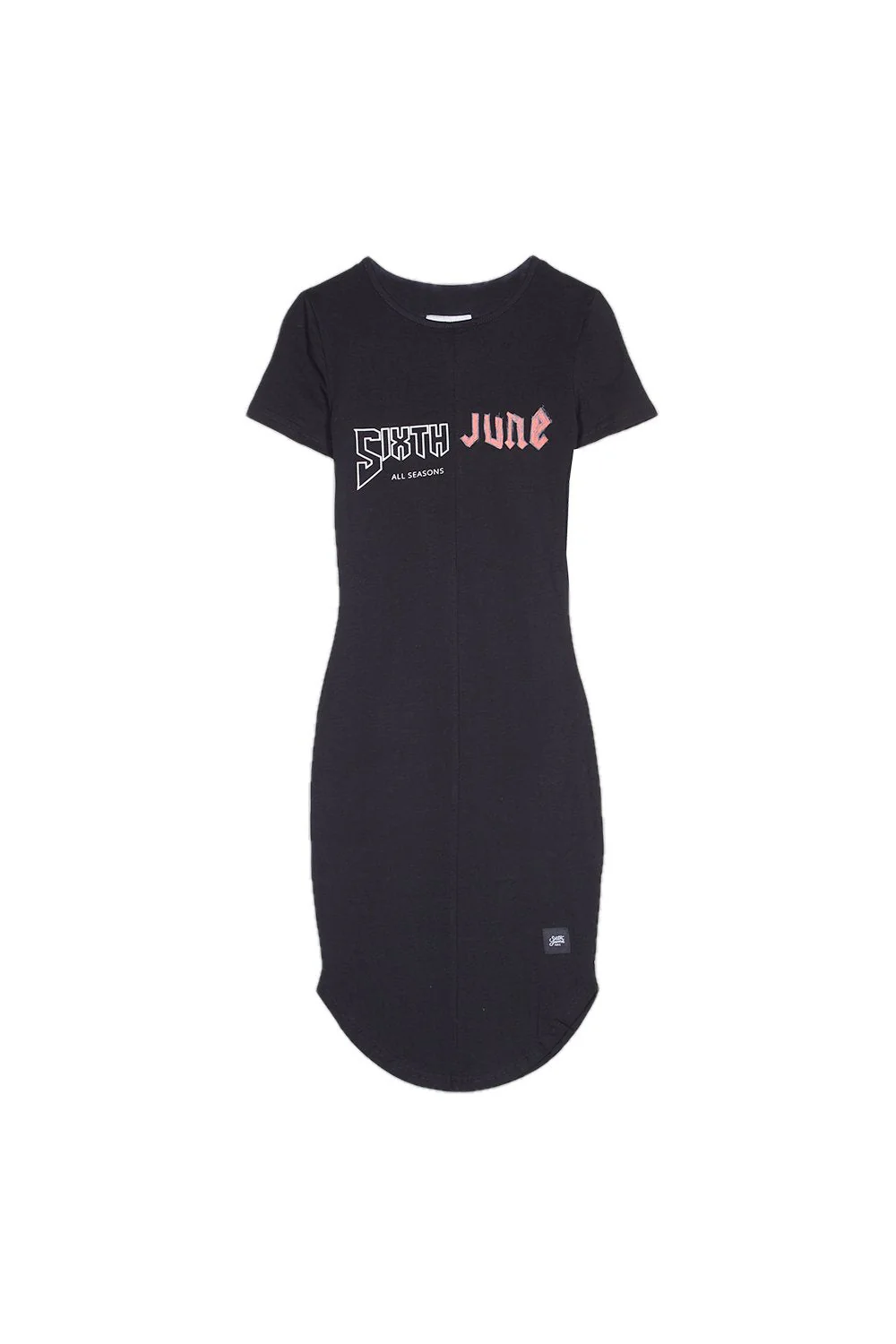 Robe imprimé asymétrique noir - Image 5