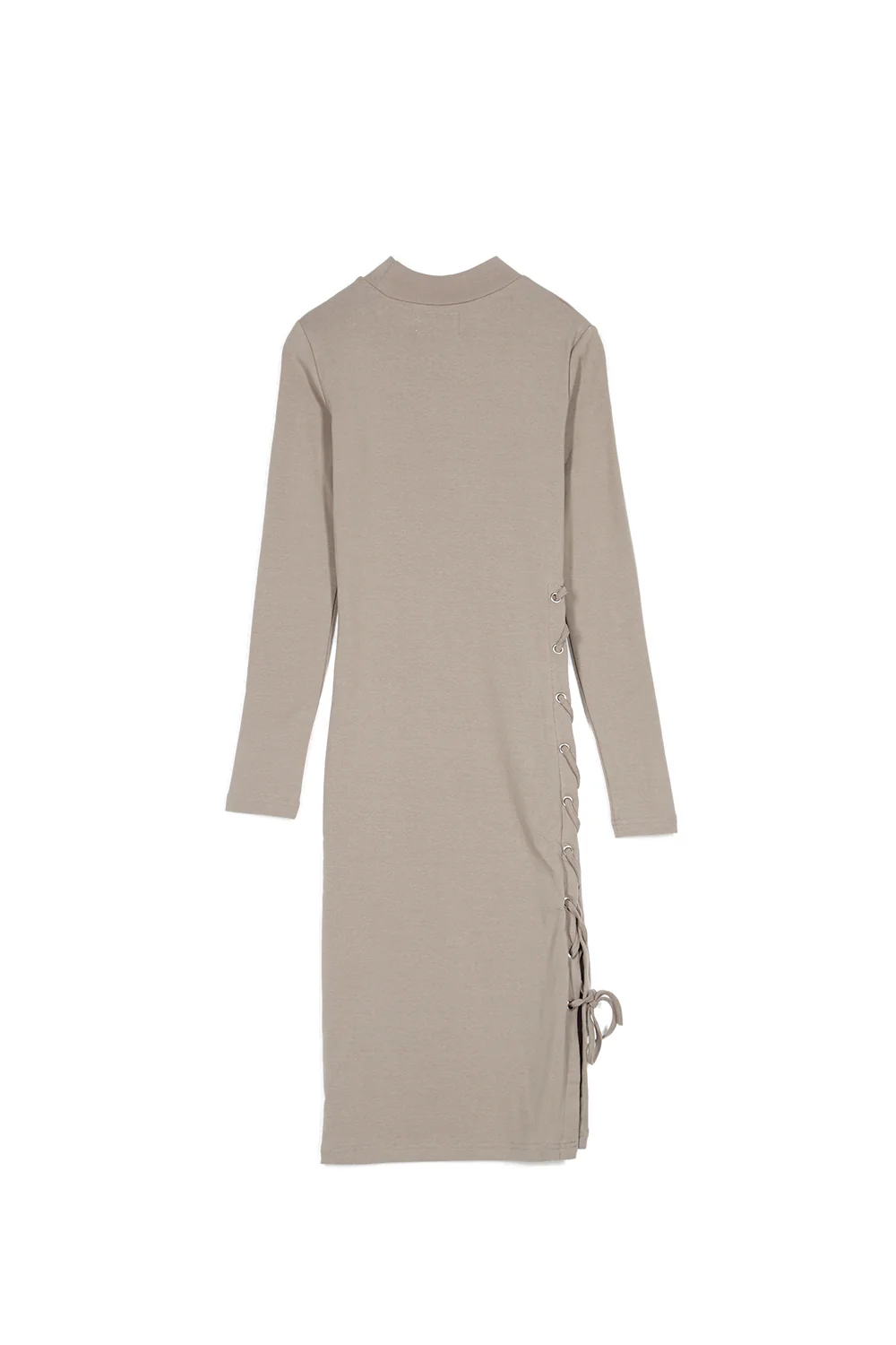 Robe laçage côté taupe - Image 6