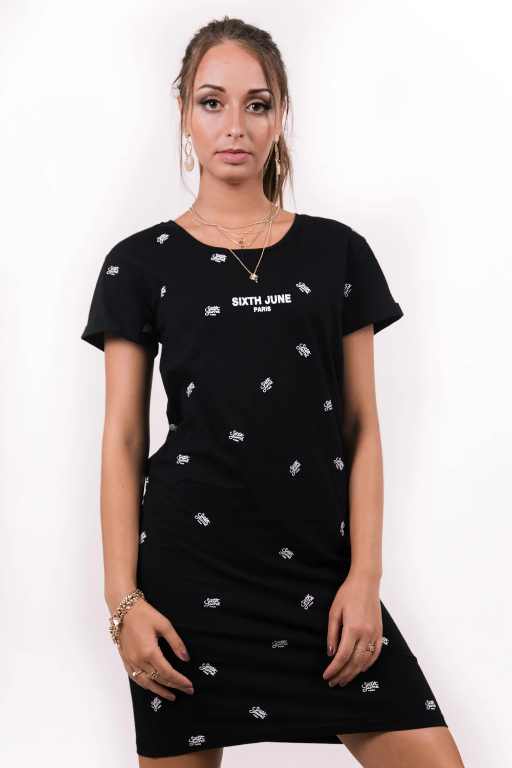 Robe logomania noir - Image 2