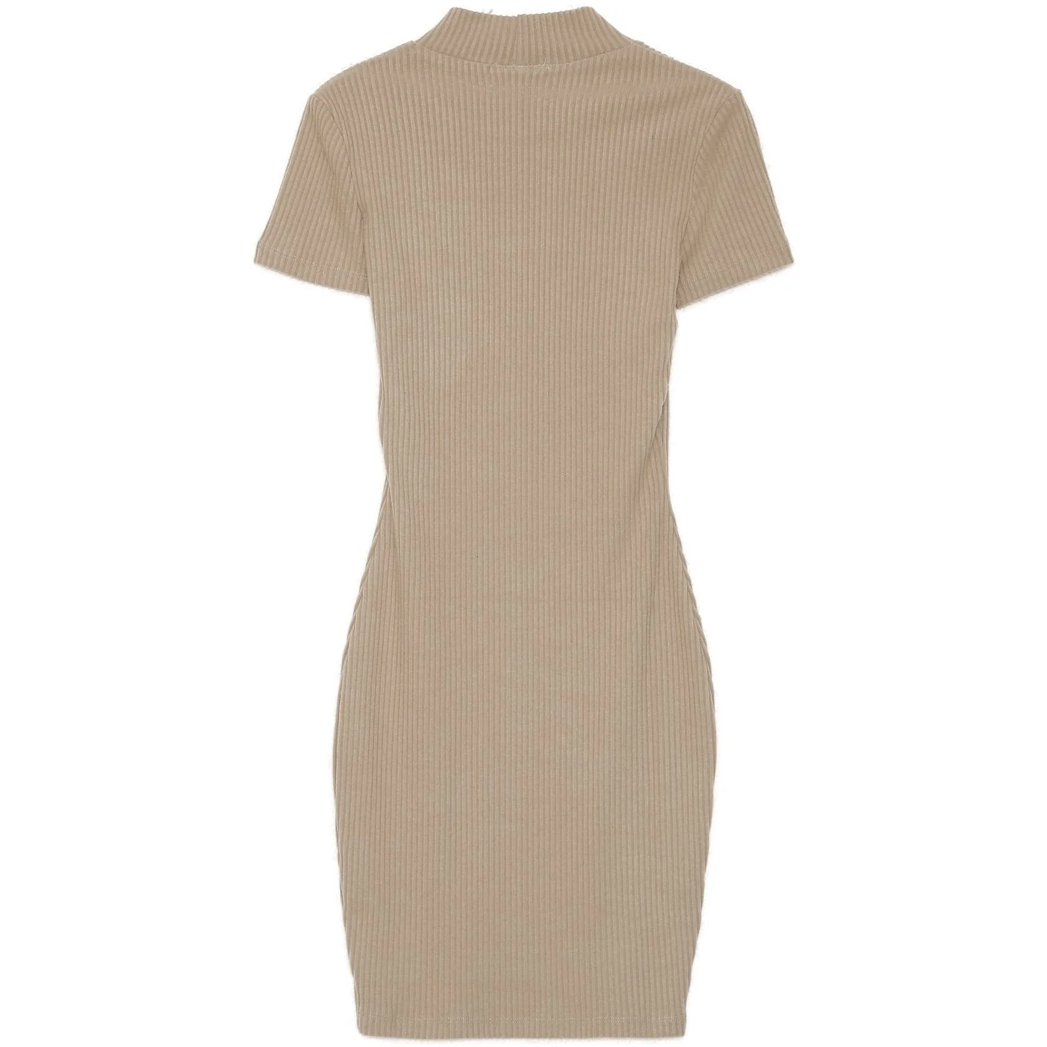 Robe manches courtes beige - Image 7