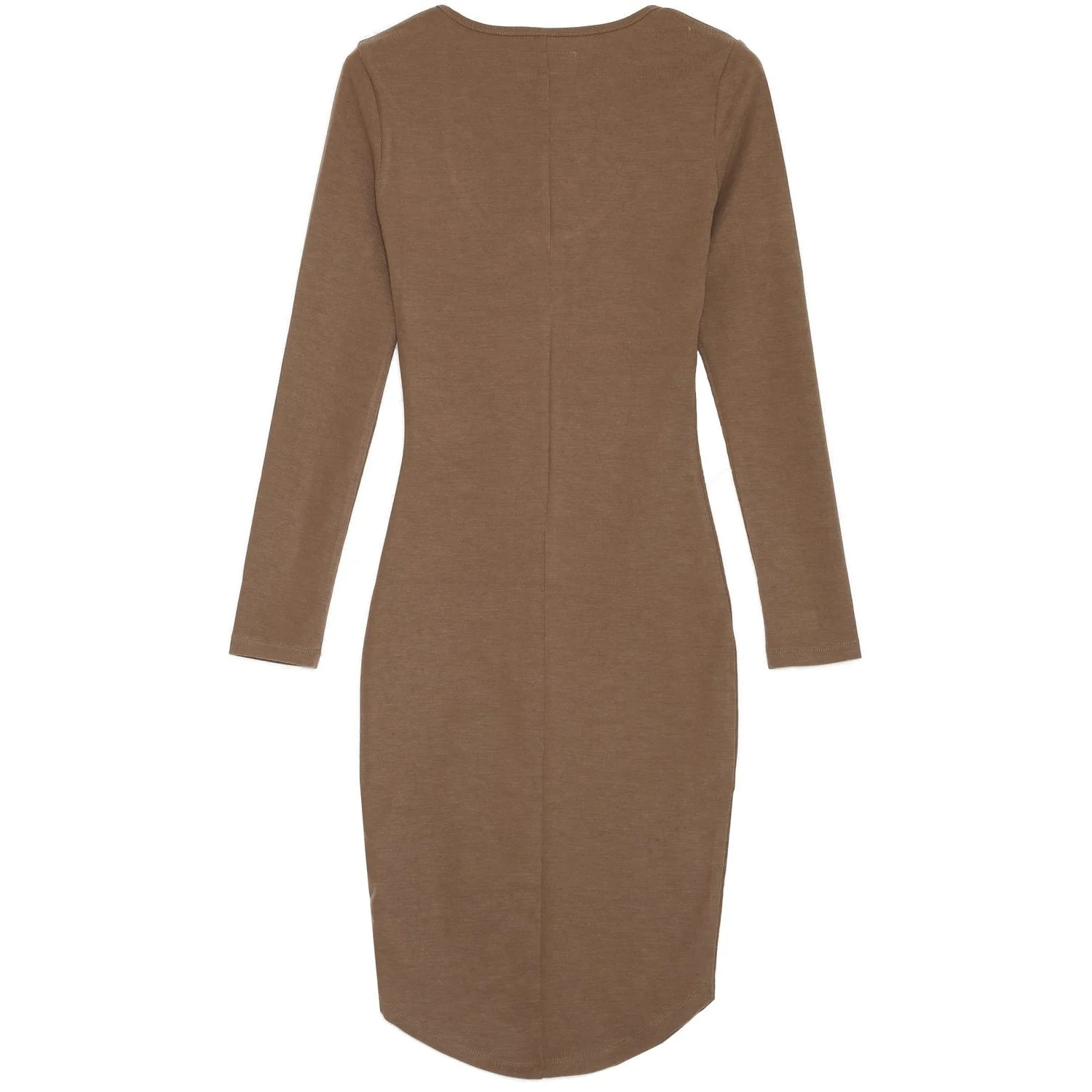 Robe manches longues beige - Image 7
