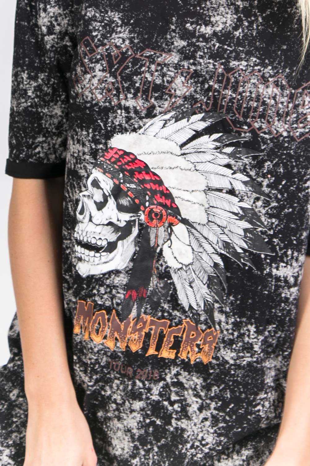 Robe Monsters Acid wash noir W2184VDR - Image 5
