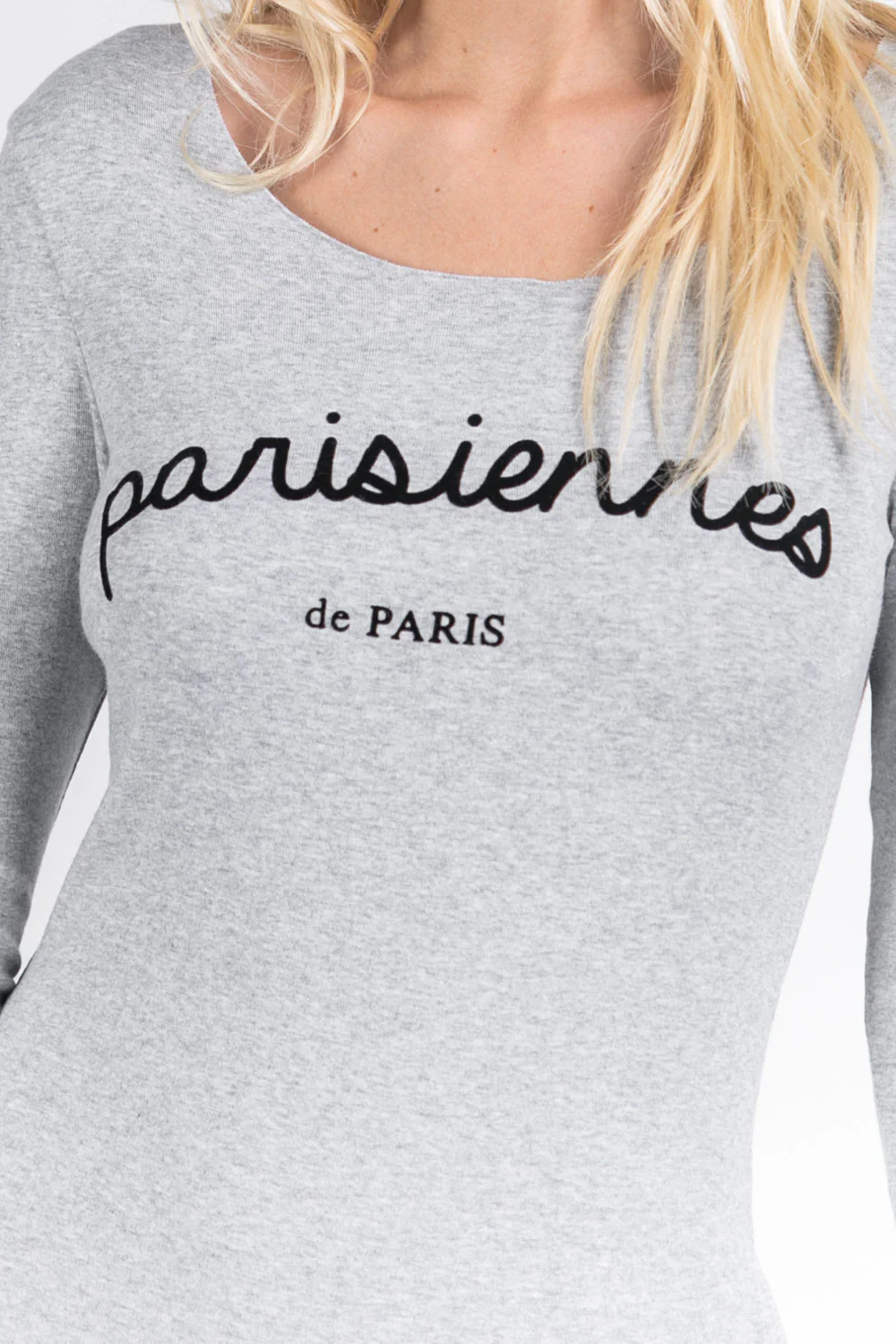 Robe Parisiennes manches longues gris W1966ADR - Image 7
