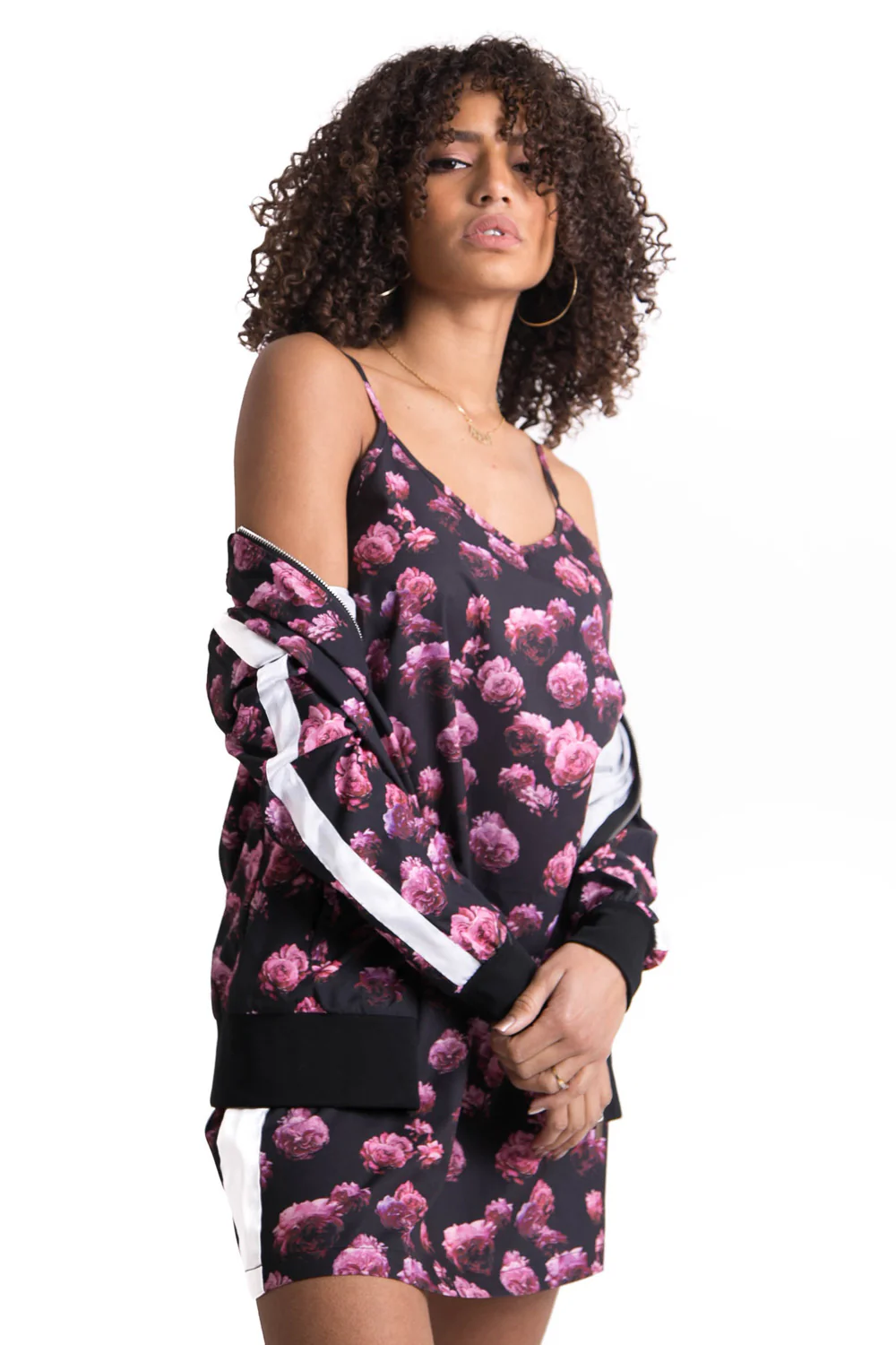 Robe satin fleurs Sixth June rose - Image 2