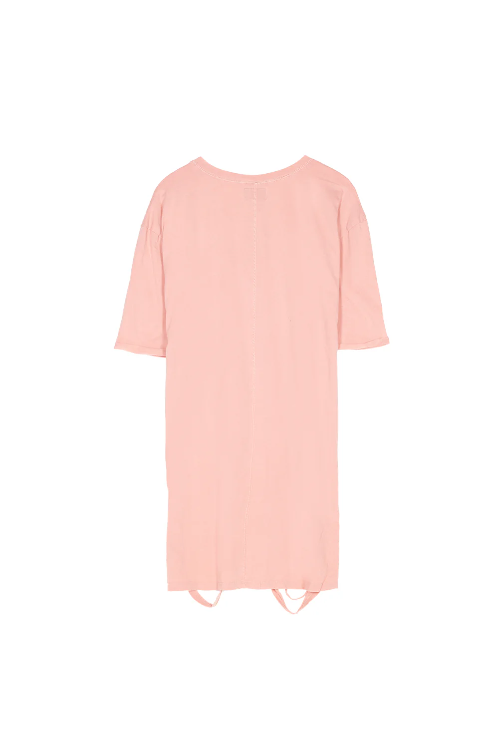 Robe t-shirt déchirée rose clair - Image 7