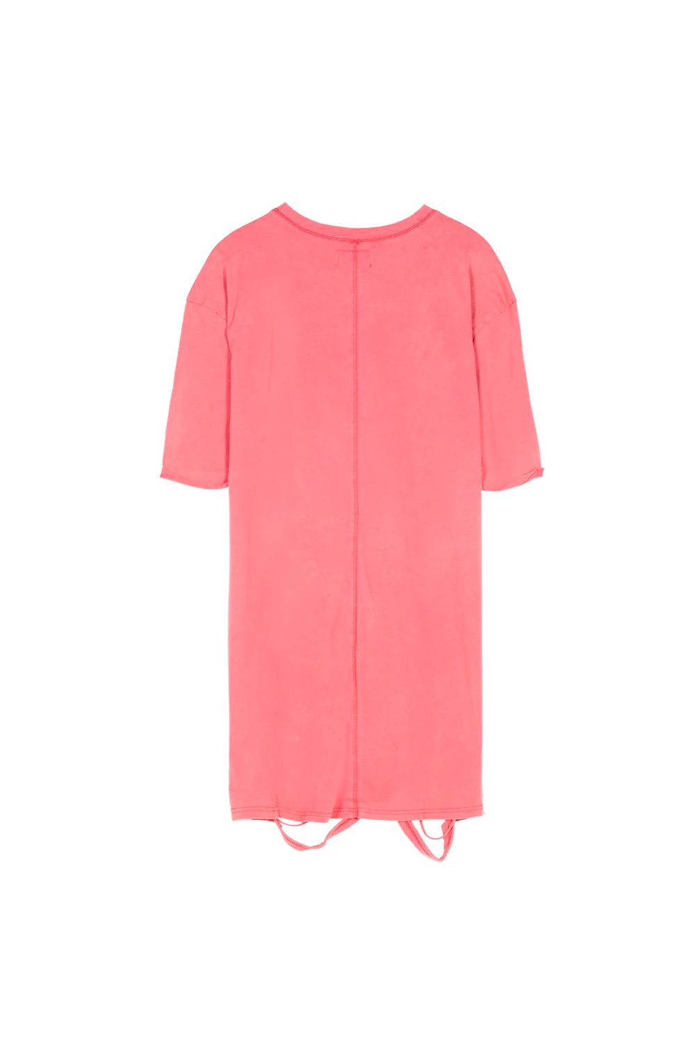 Robe t-shirt déchirée rose foncé - Image 9
