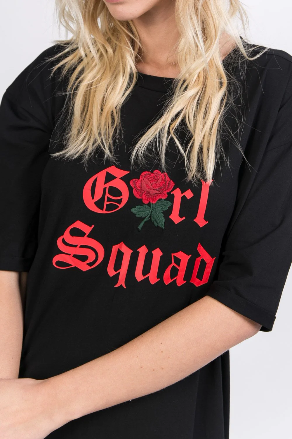 Robe t-shirt Girl squad noir - Image 3