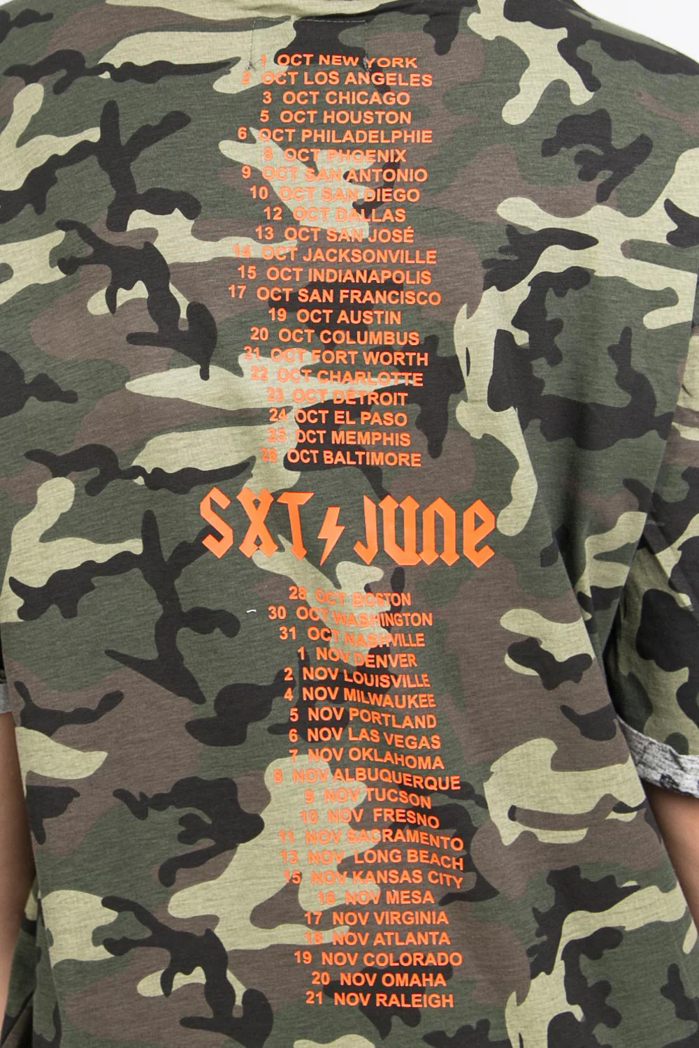 Robe t-shirt Monsters Tour camouflage - Image 7