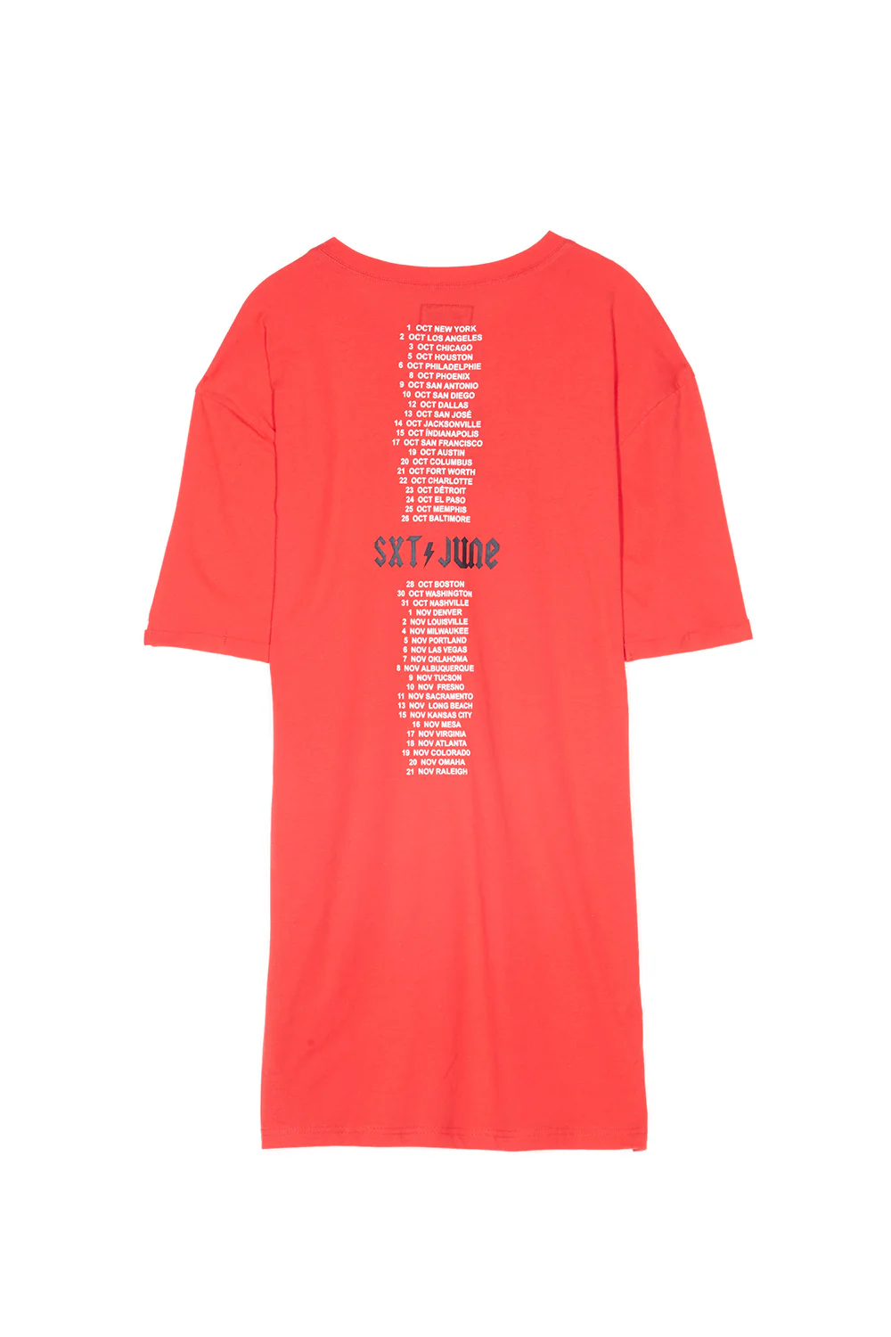 Robe t-shirt Monsters Tour rouge - Image 5