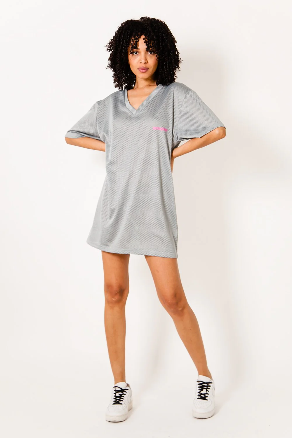 Robe tshirt mesh Gris - Image 2
