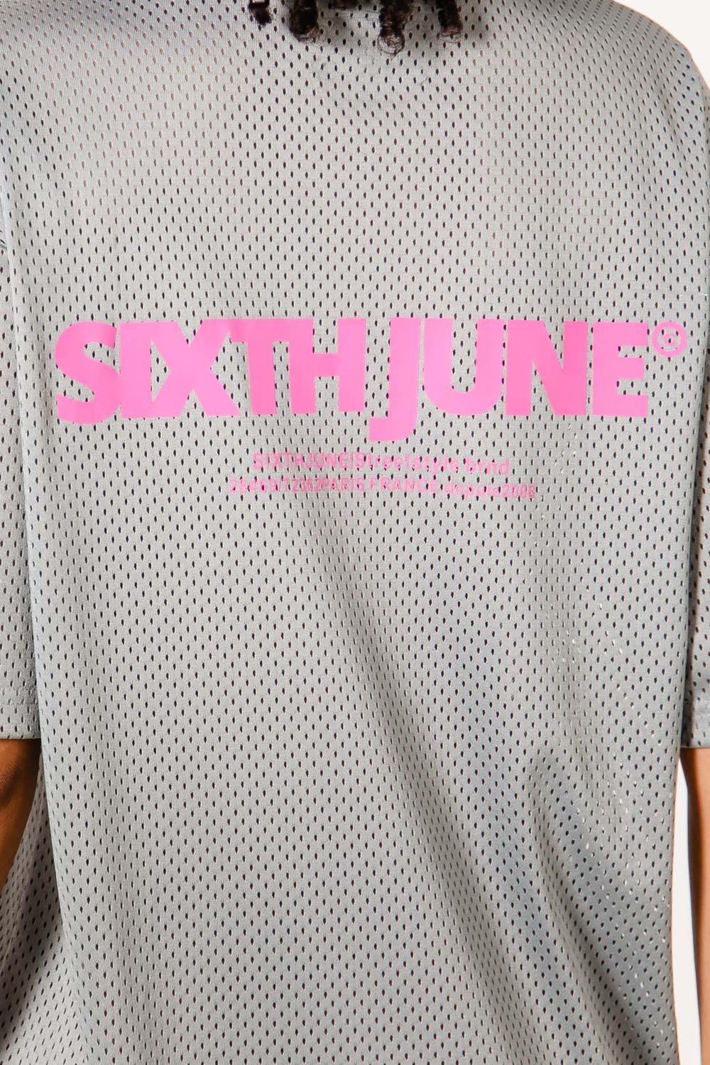 Robe tshirt mesh Gris - Image 3