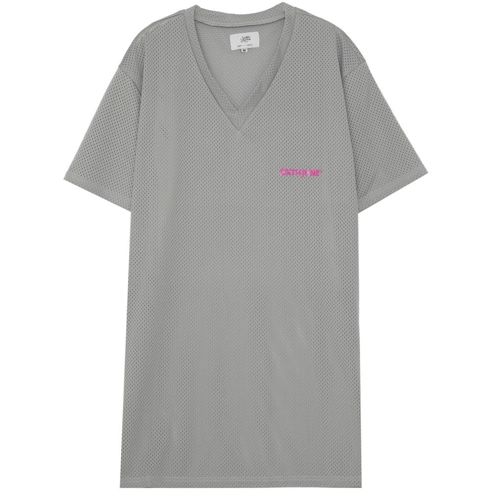 Robe tshirt mesh Gris - Image 6
