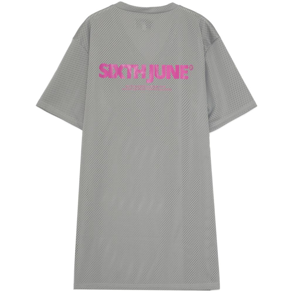 Robe tshirt mesh Gris - Image 7