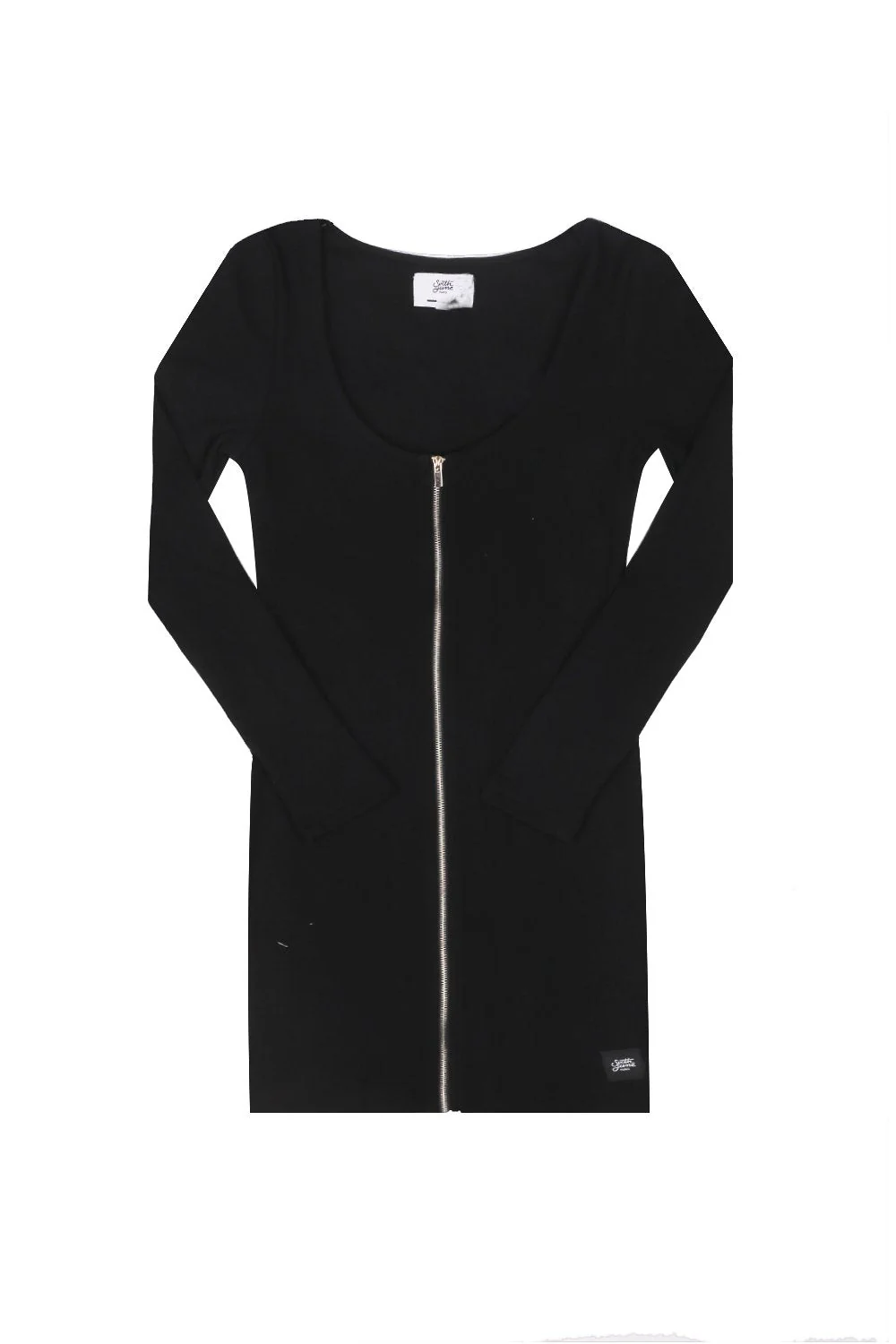 Robe zip moulante noir 2153K - Image 2