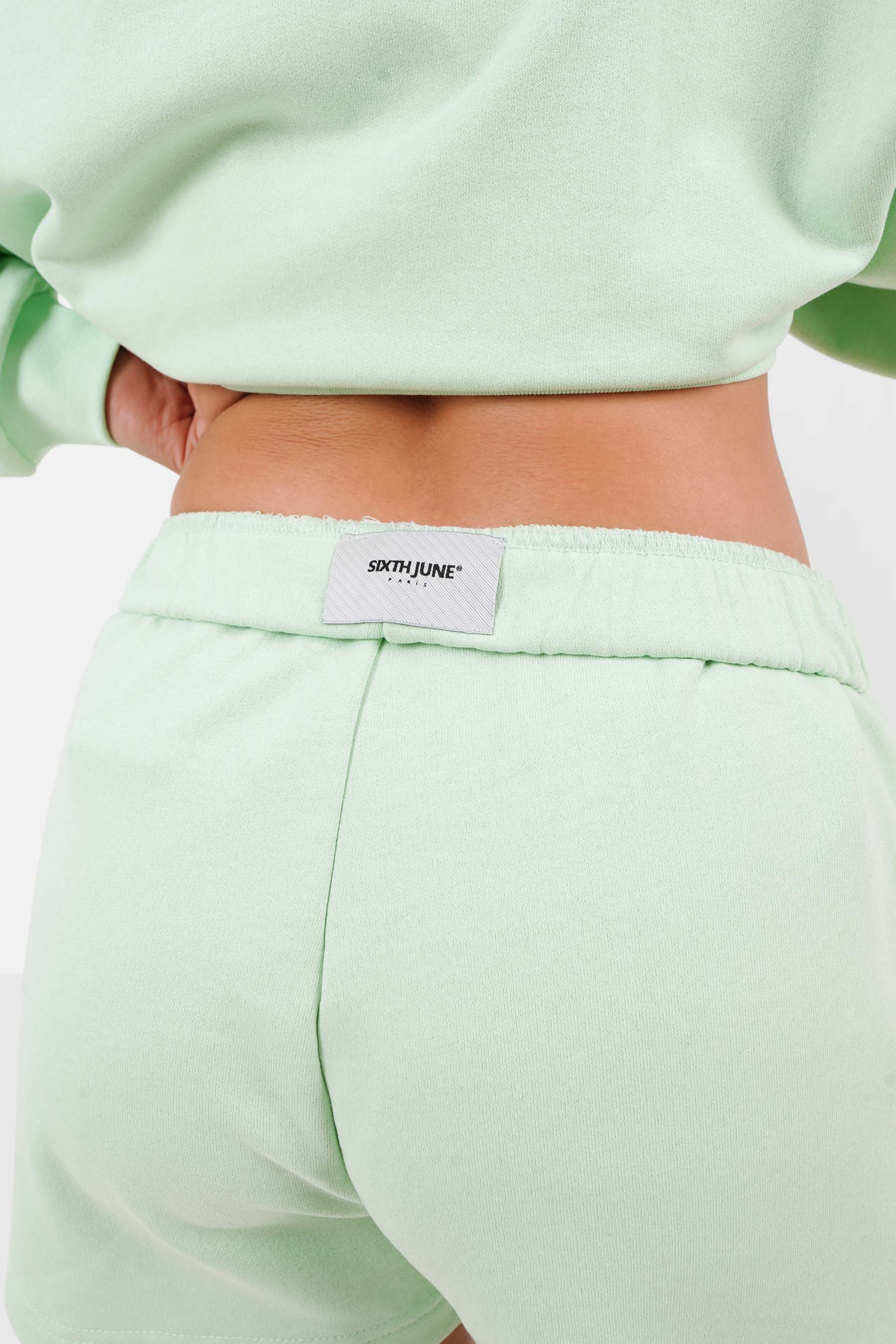 Short logo brodé Vert clair - Image 3