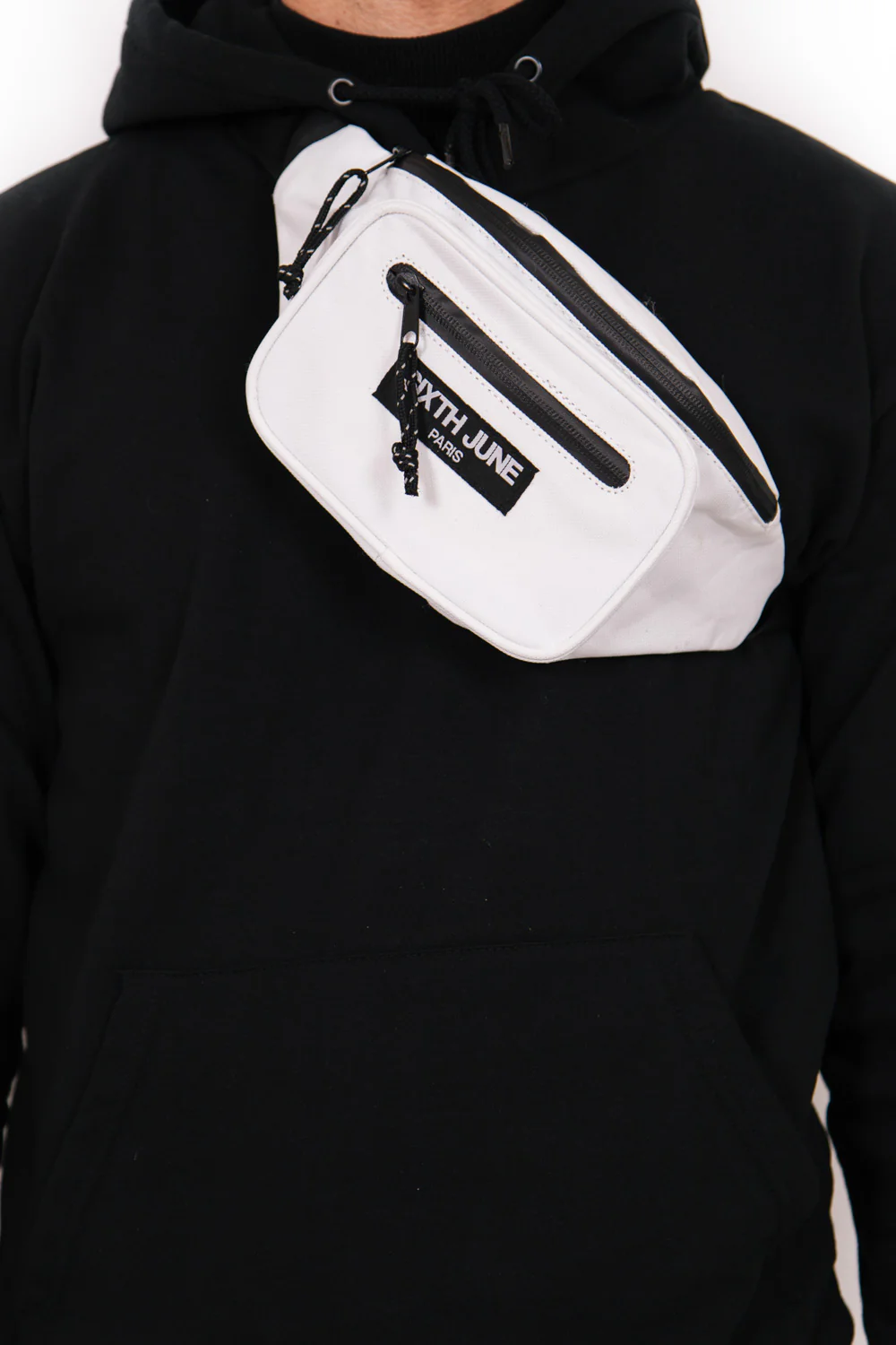 Sac banane deux poches logo blanc - Image 2