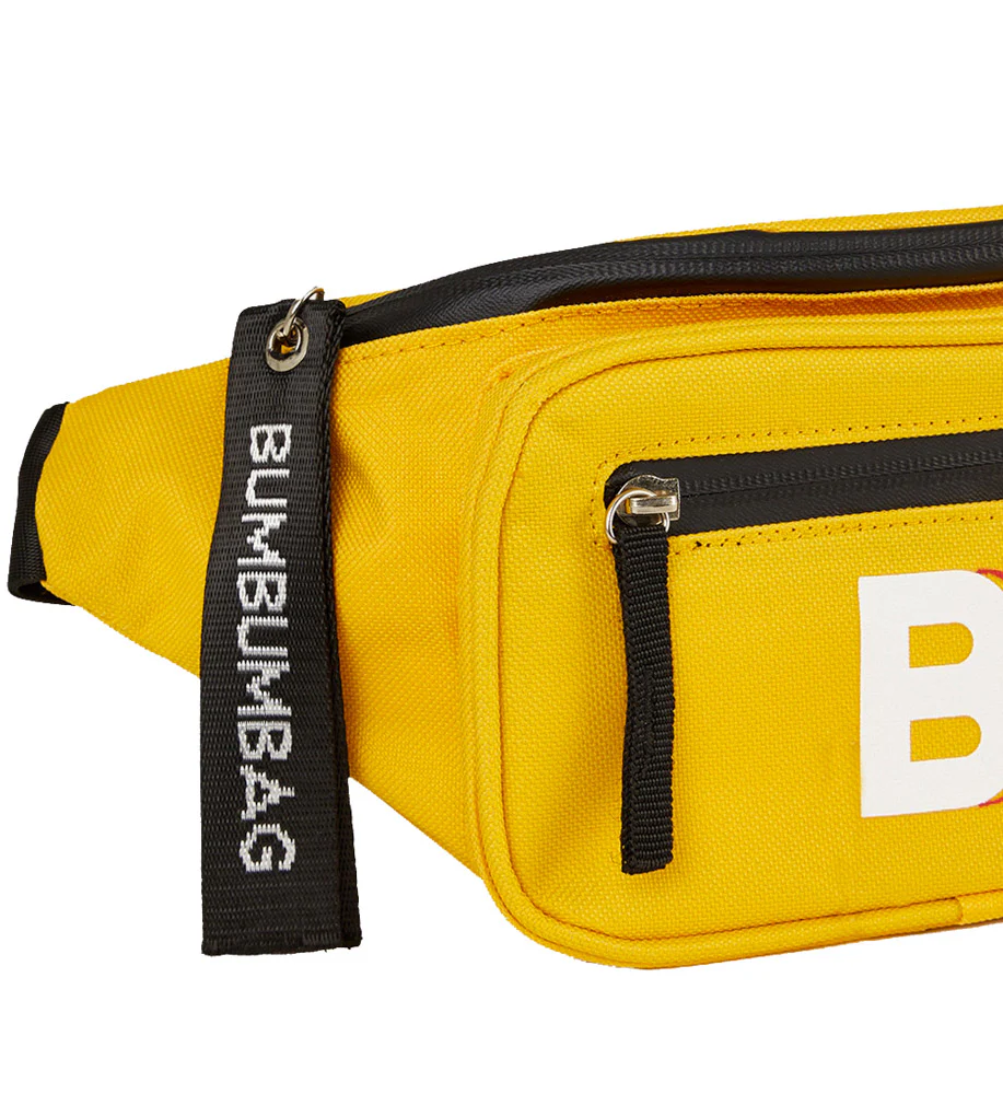 Sac banane logo double zips jaune - Image 5