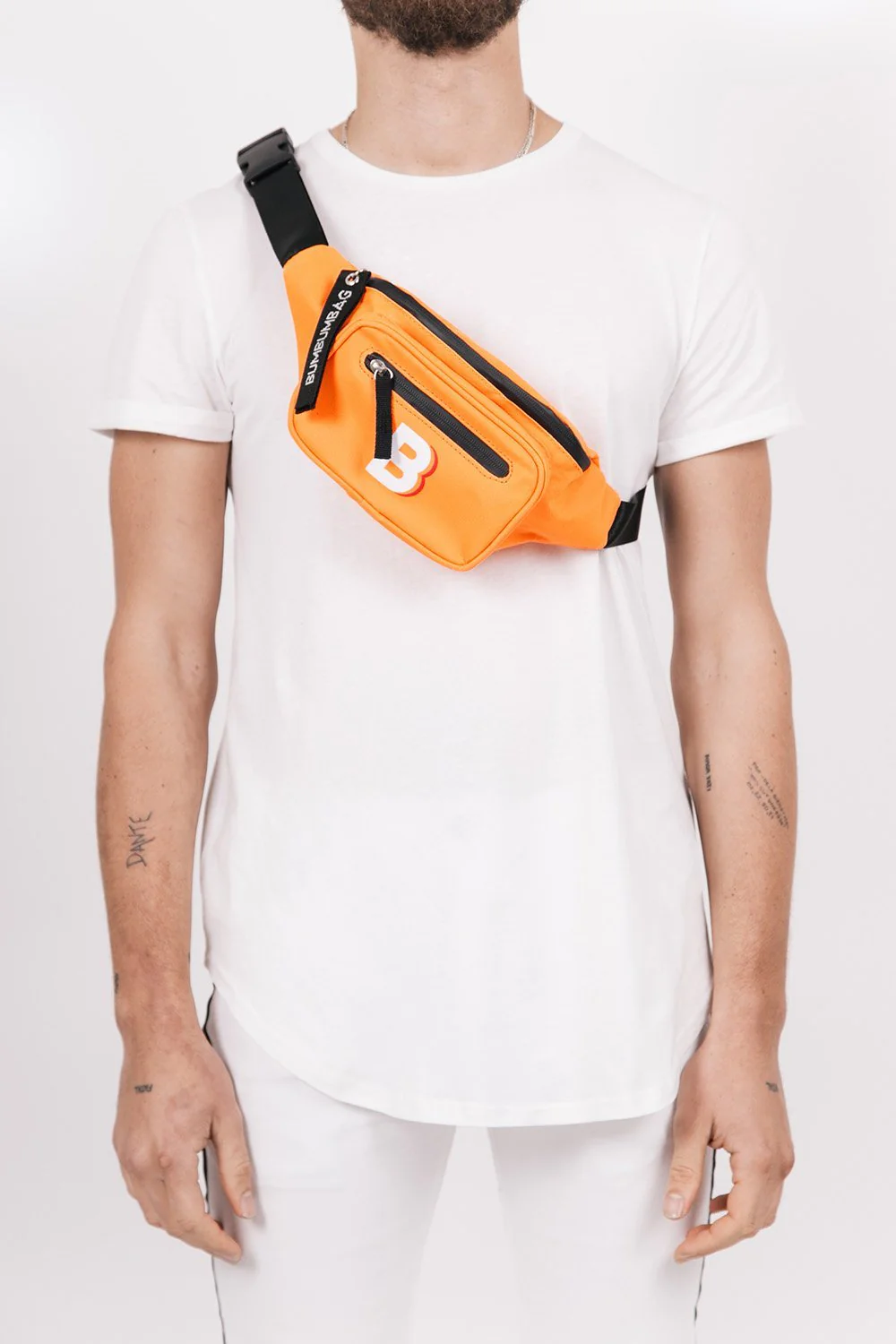 Sac banane logo double zips orange - Image 5