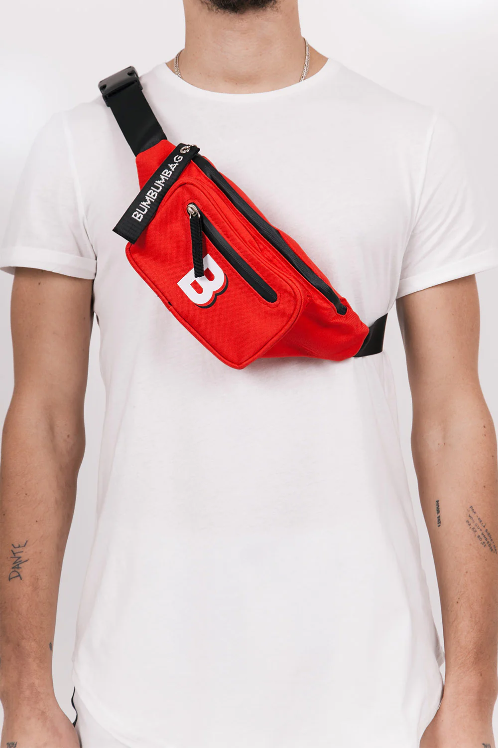 Sac banane logo double zips rouge - Image 3