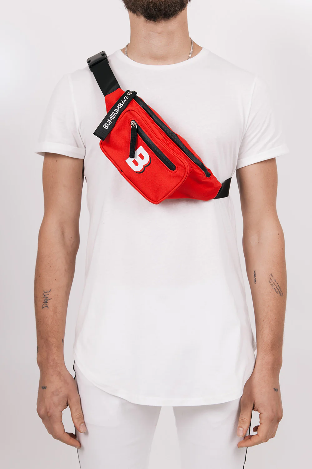 Sac banane logo double zips rouge - Image 4