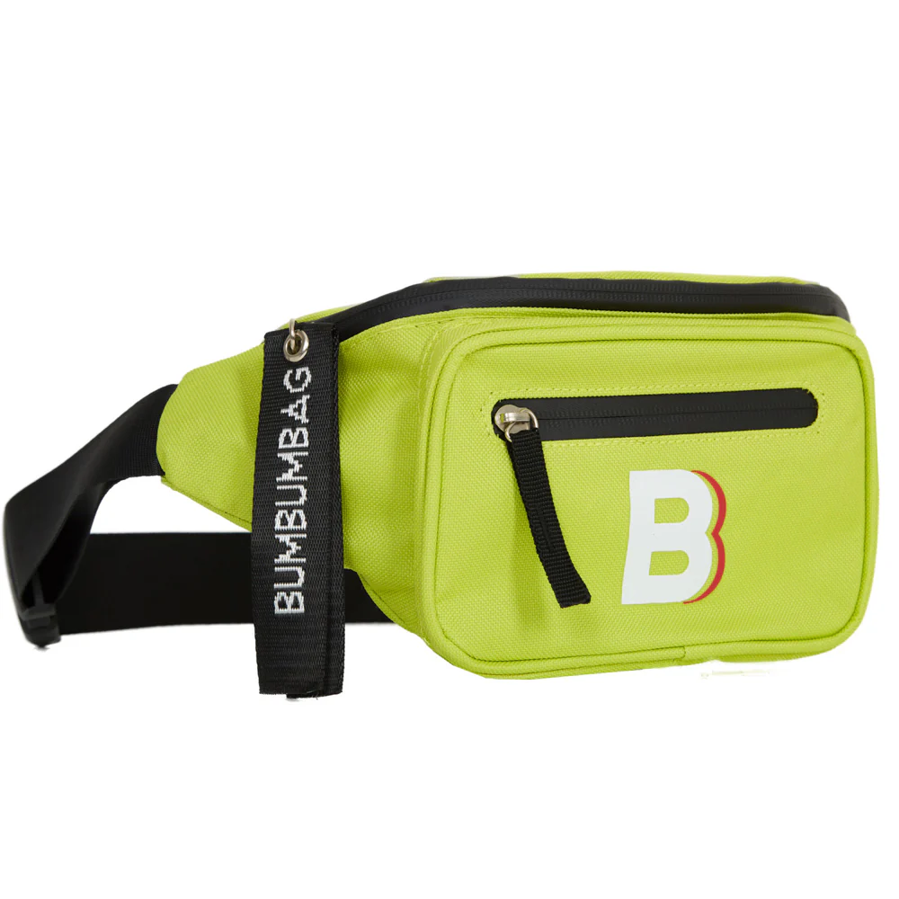 Sac banane logo double zips vert fluo - Image 10