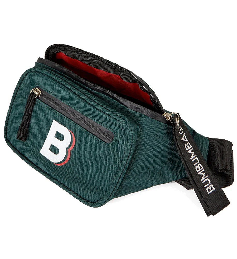 Sac banane logo double zips vert sapin - Image 5