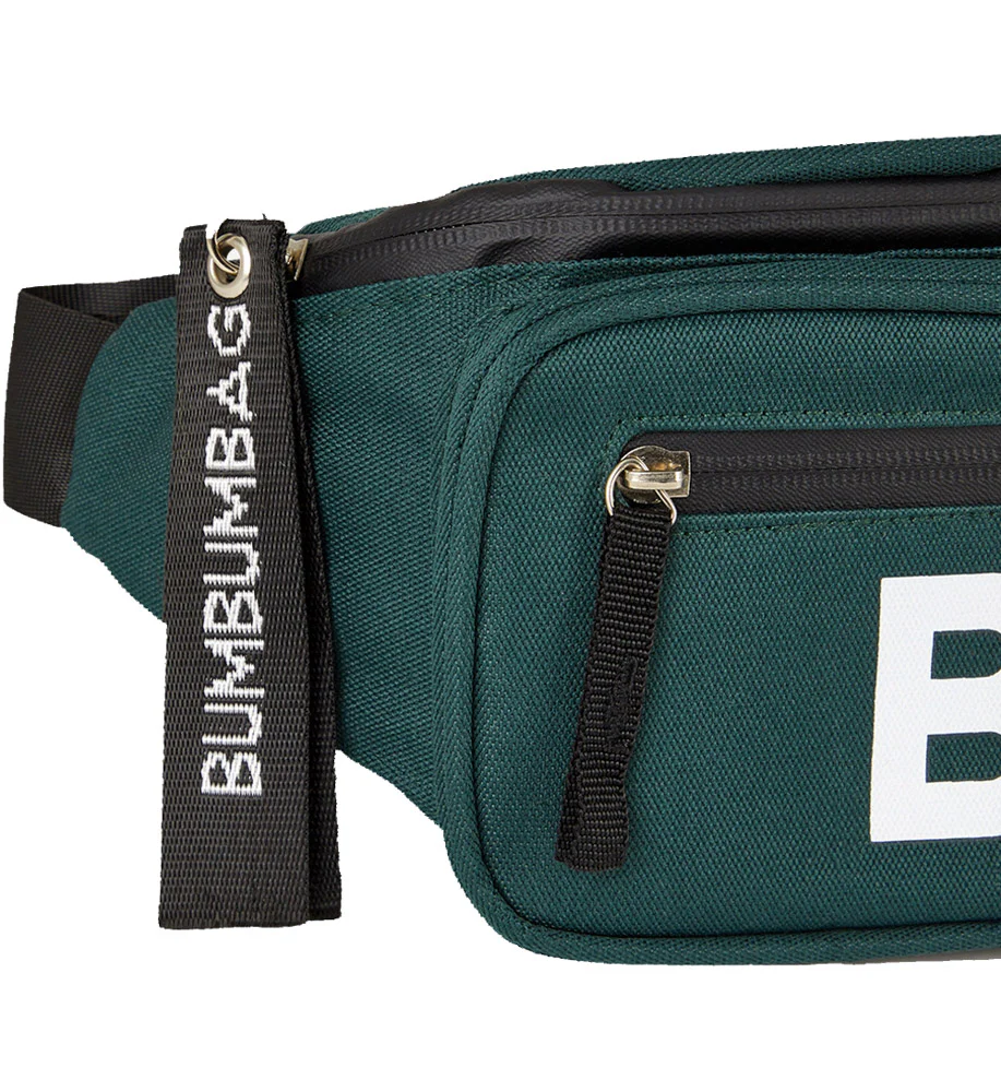 Sac banane logo double zips vert sapin - Image 7