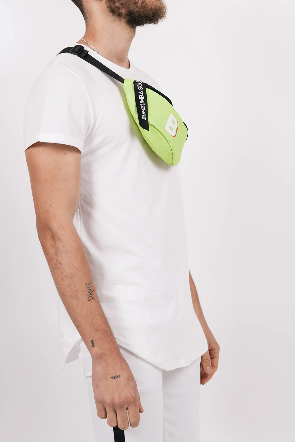 Sac banane logo zip vert fluo - Image 4