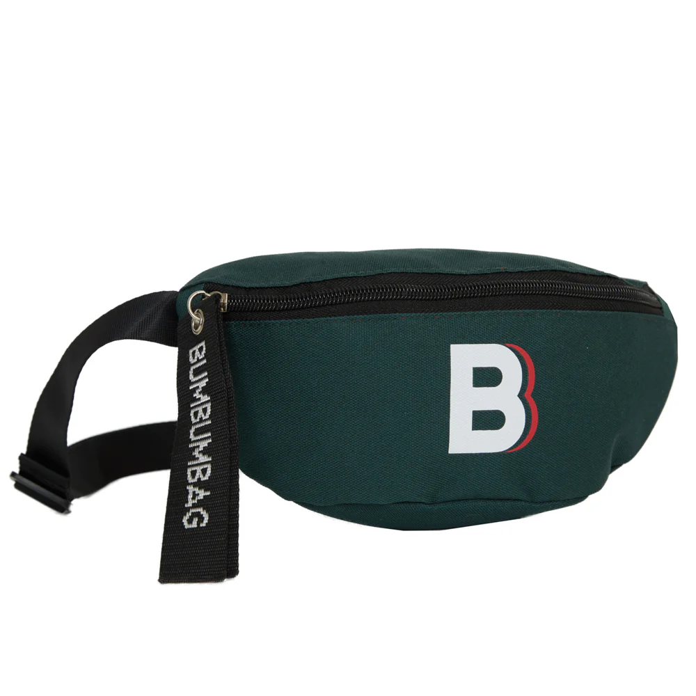 Sac banane logo zip vert sapin - Image 11