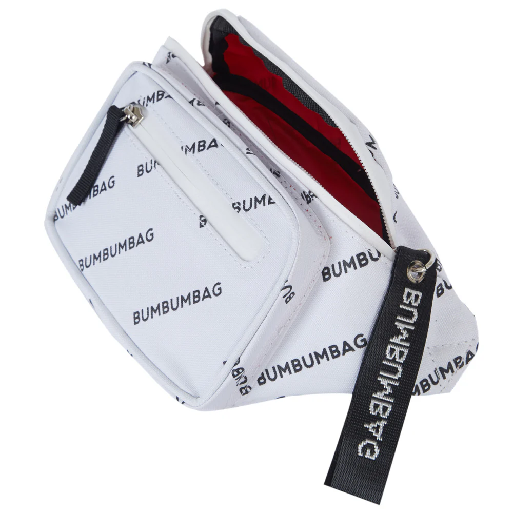 Sac banane logomania double zips blanc - Image 6