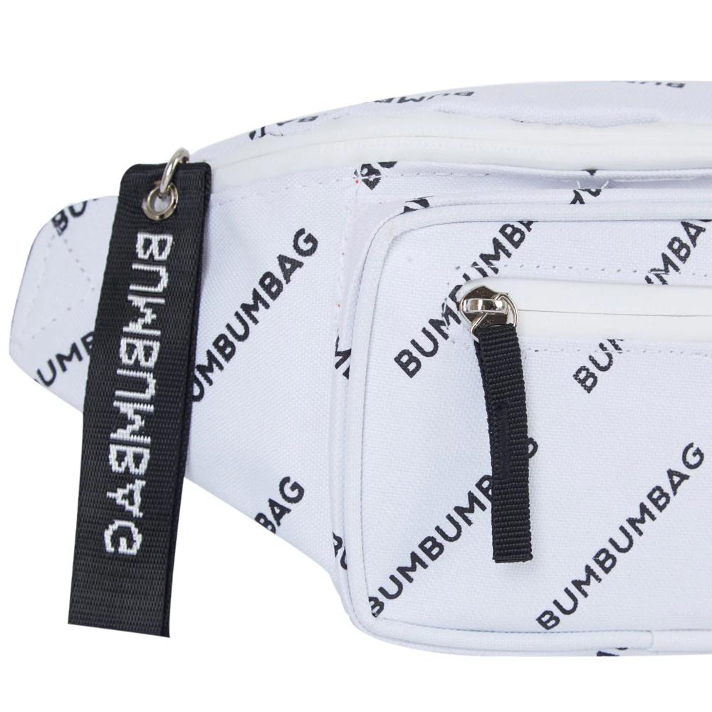 Sac banane logomania double zips blanc - Image 7