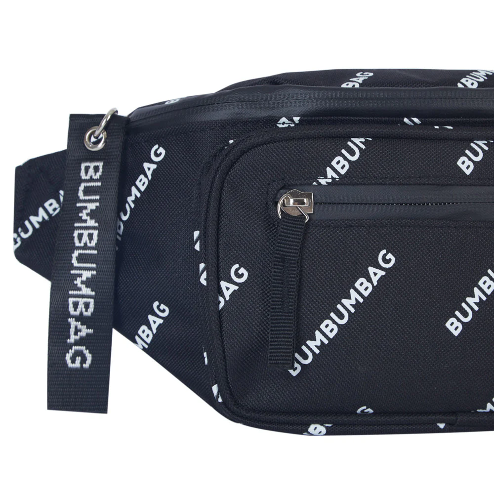 Sac banane logomania double zips noir - Image 7