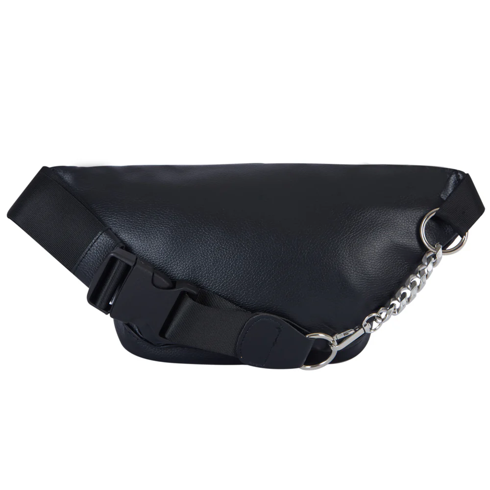 Sac banane simili cuir logo noir - Image 10