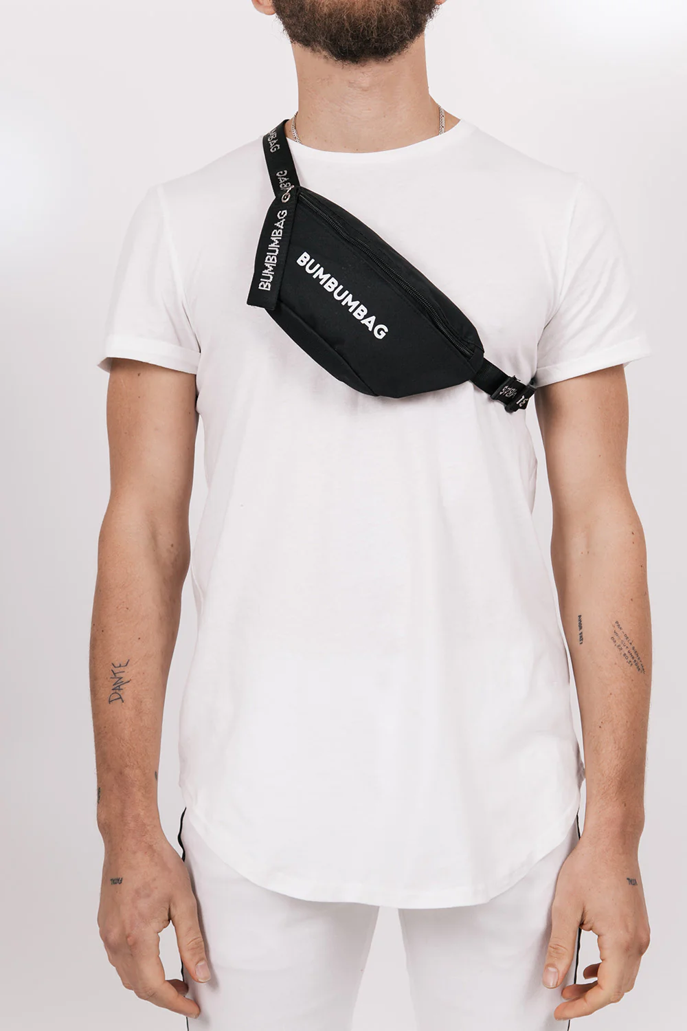 Sac banane texte zip noir - Image 3
