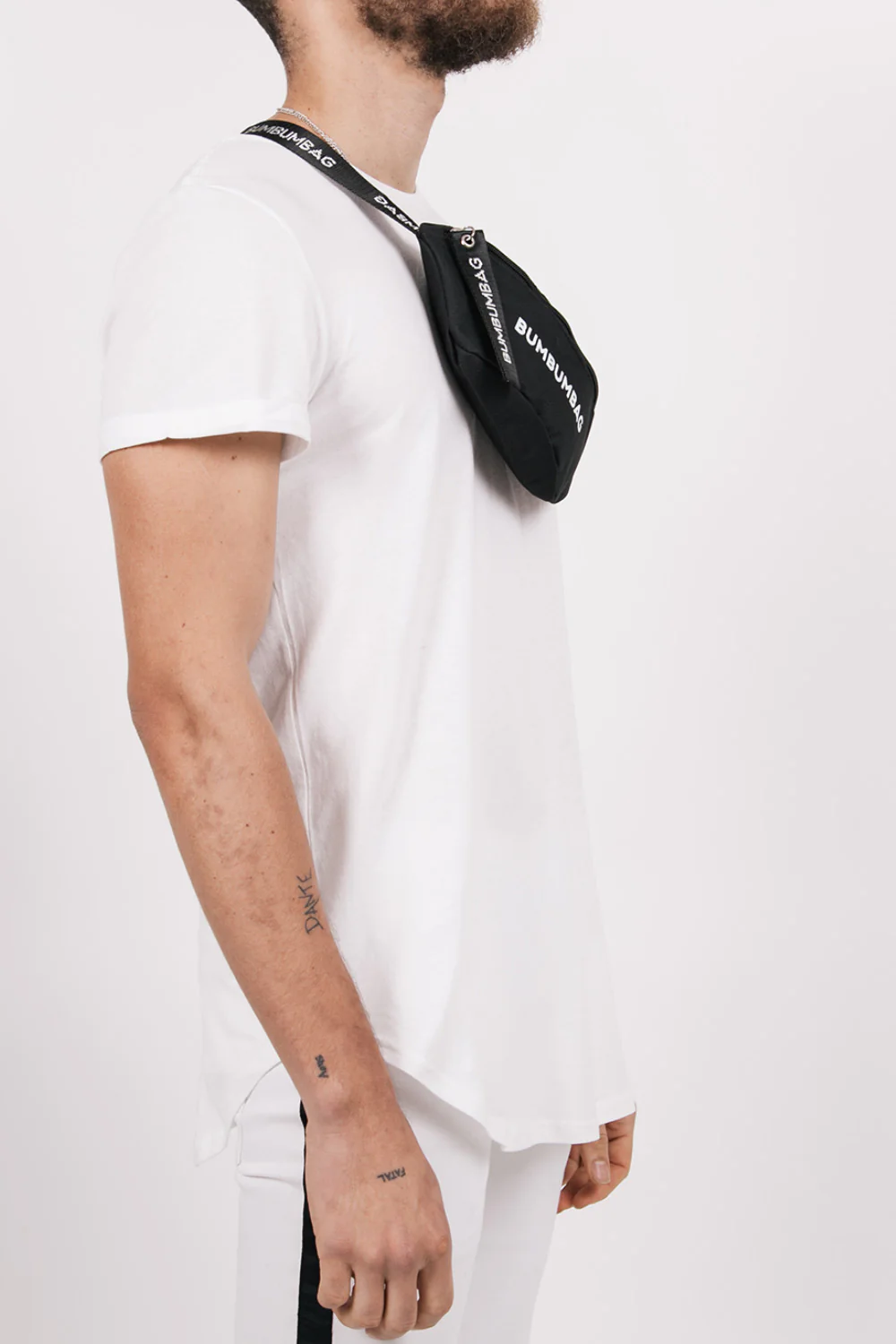 Sac banane texte zip noir - Image 4