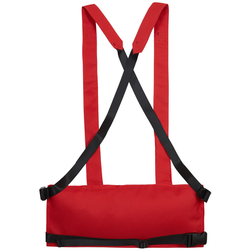 Sac poitrine multipoches texte rouge - Image 8