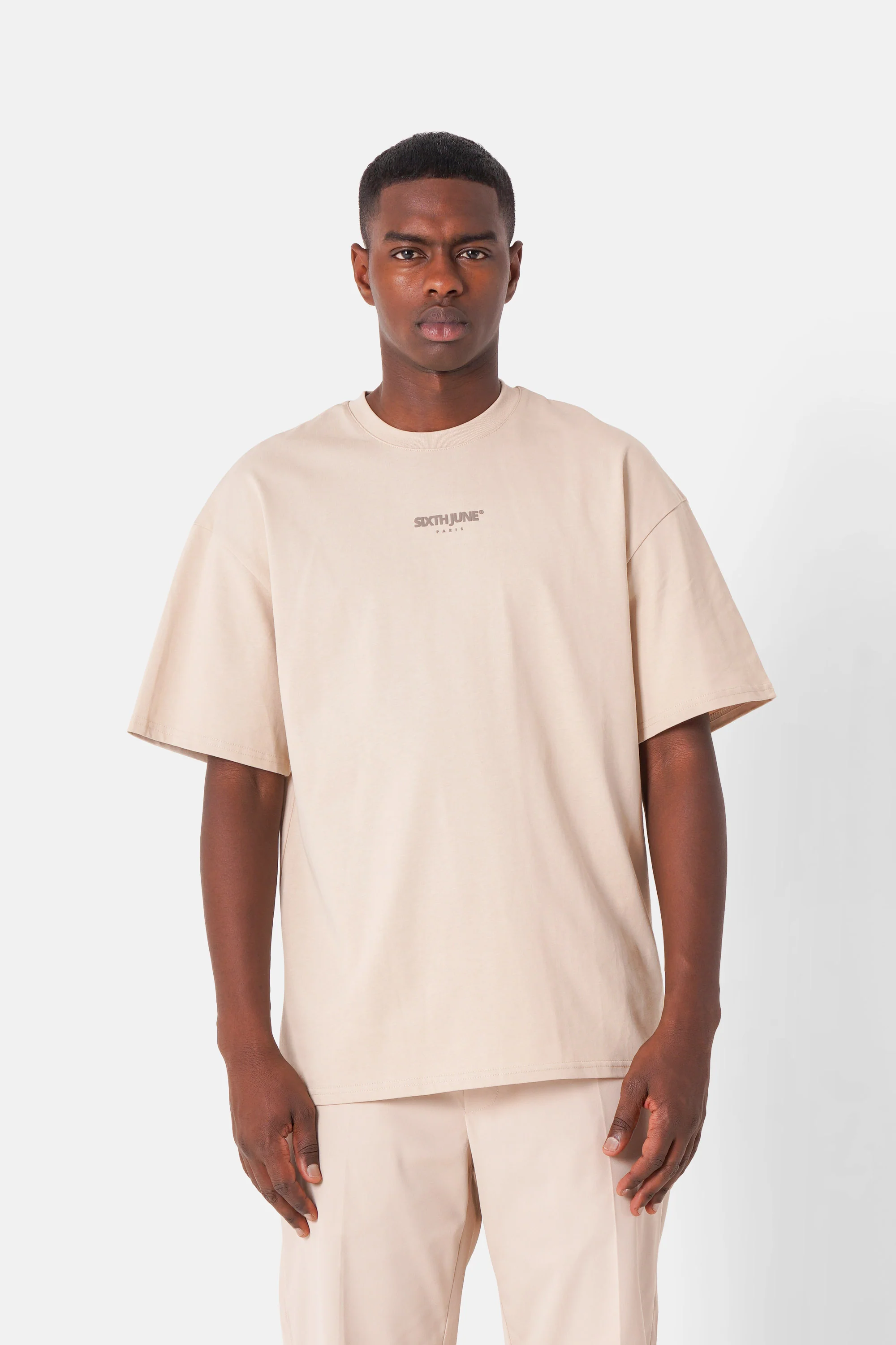 T-shirt imprimé samouraï Beige - Image 5