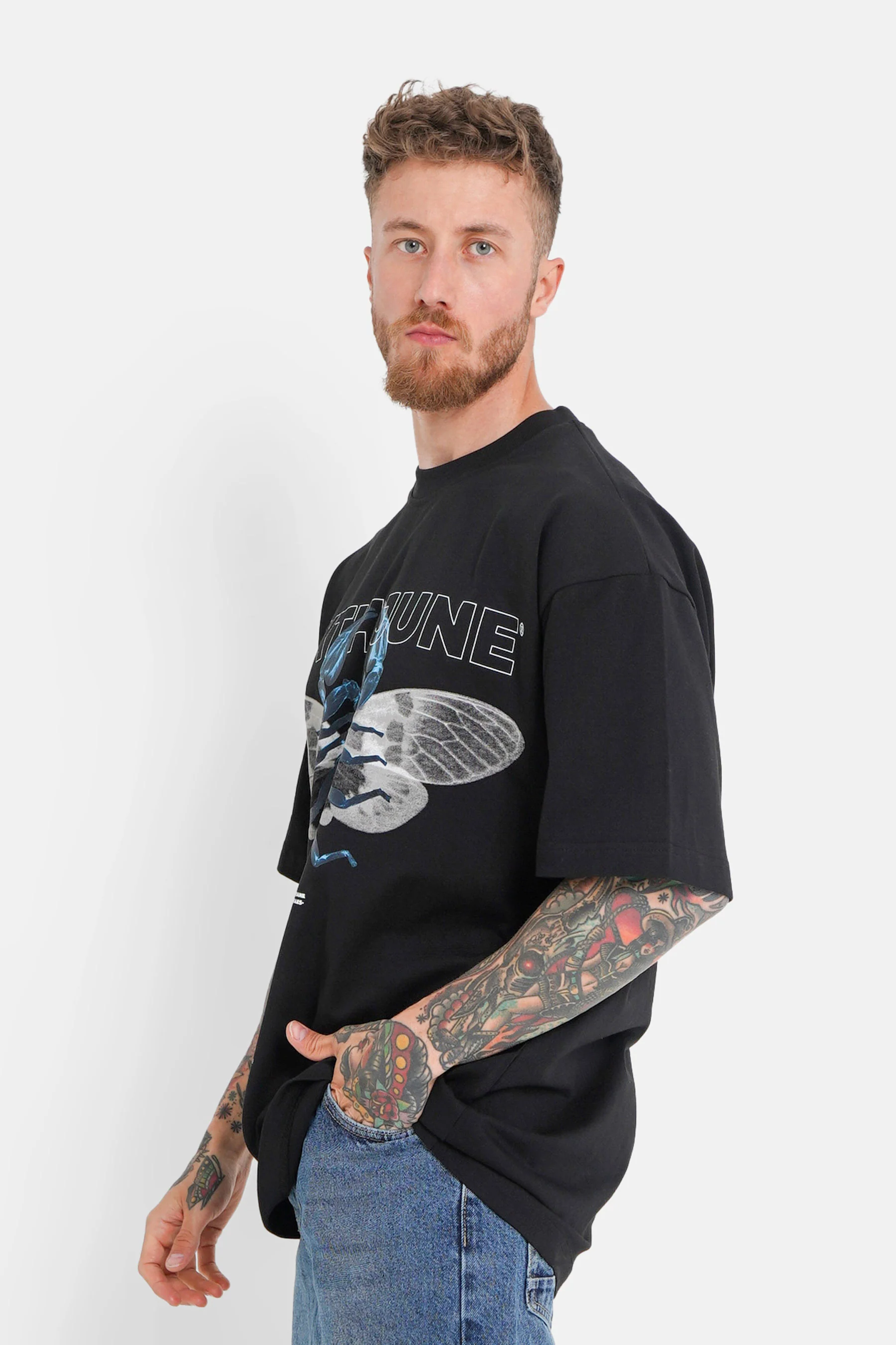 T-shirt imprimé scorpion ailes Noir - Image 4