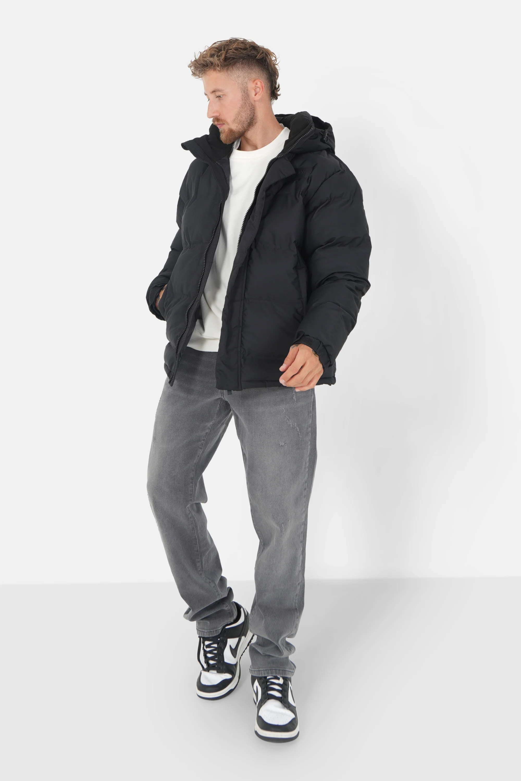 SEAMLESS embossed puffer jacket - Image 2
