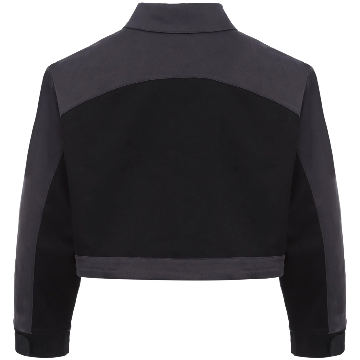 Veste bicolore courte Noir - Image 8