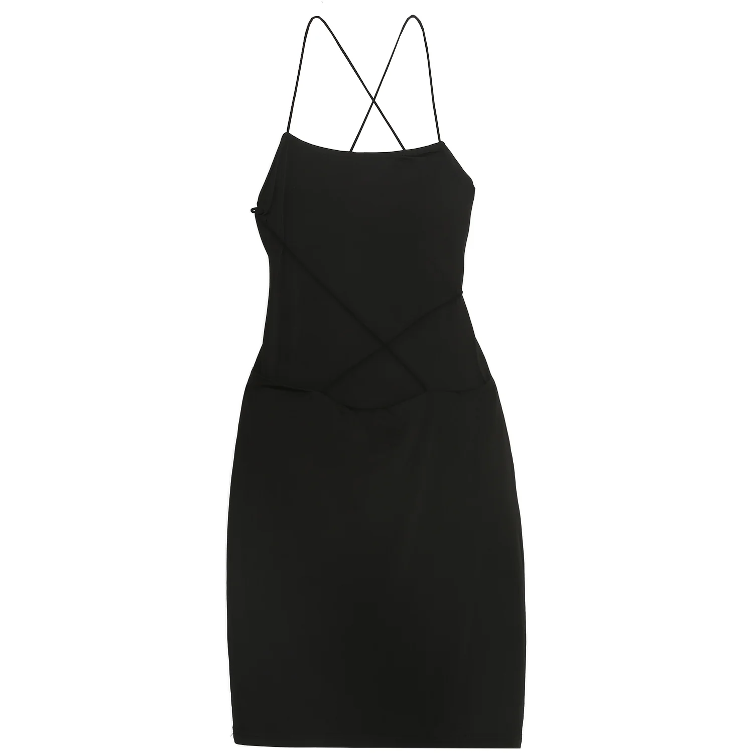 Robe sexy lycra noir - Image 6