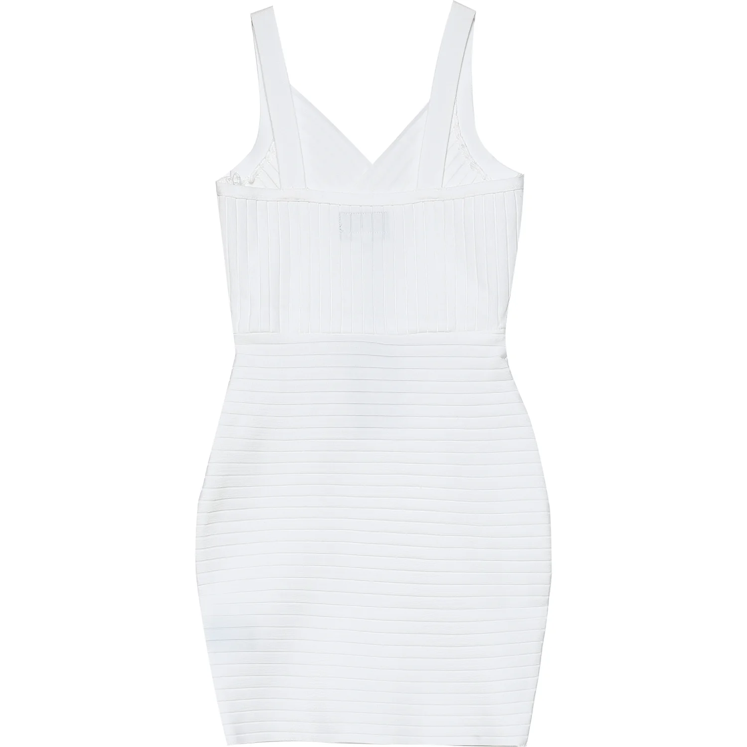 Robe moulante bretelles blanc - Image 7