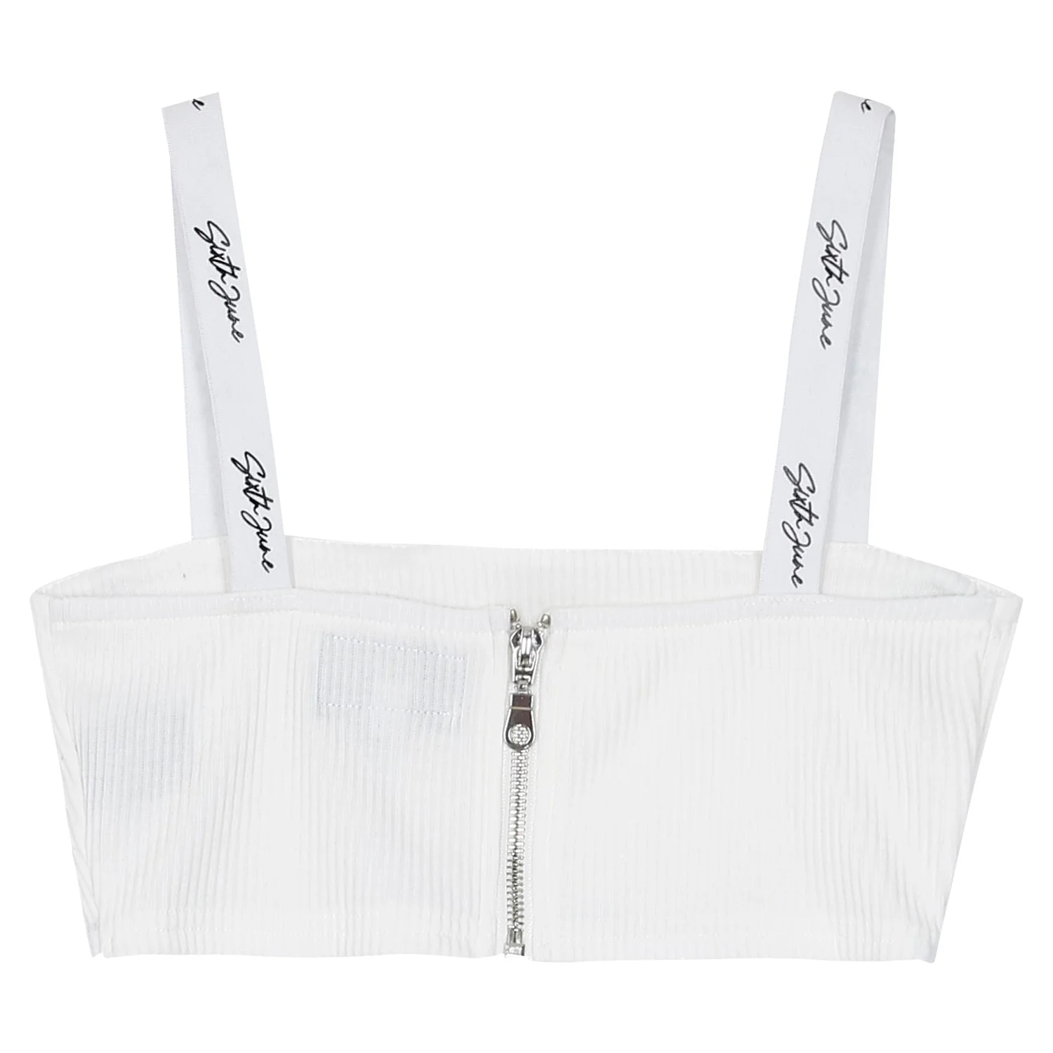 Brassière côtelée signature Blanc - Image 7