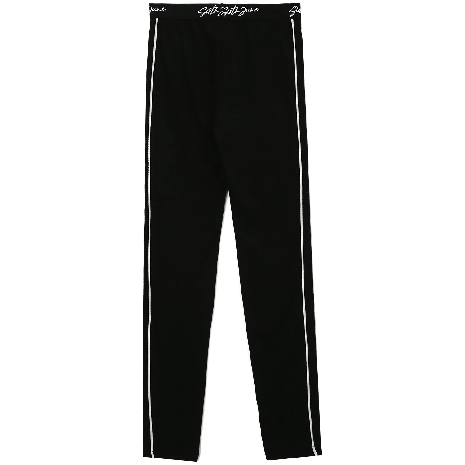 Legging signature côtelée Noir - Image 6