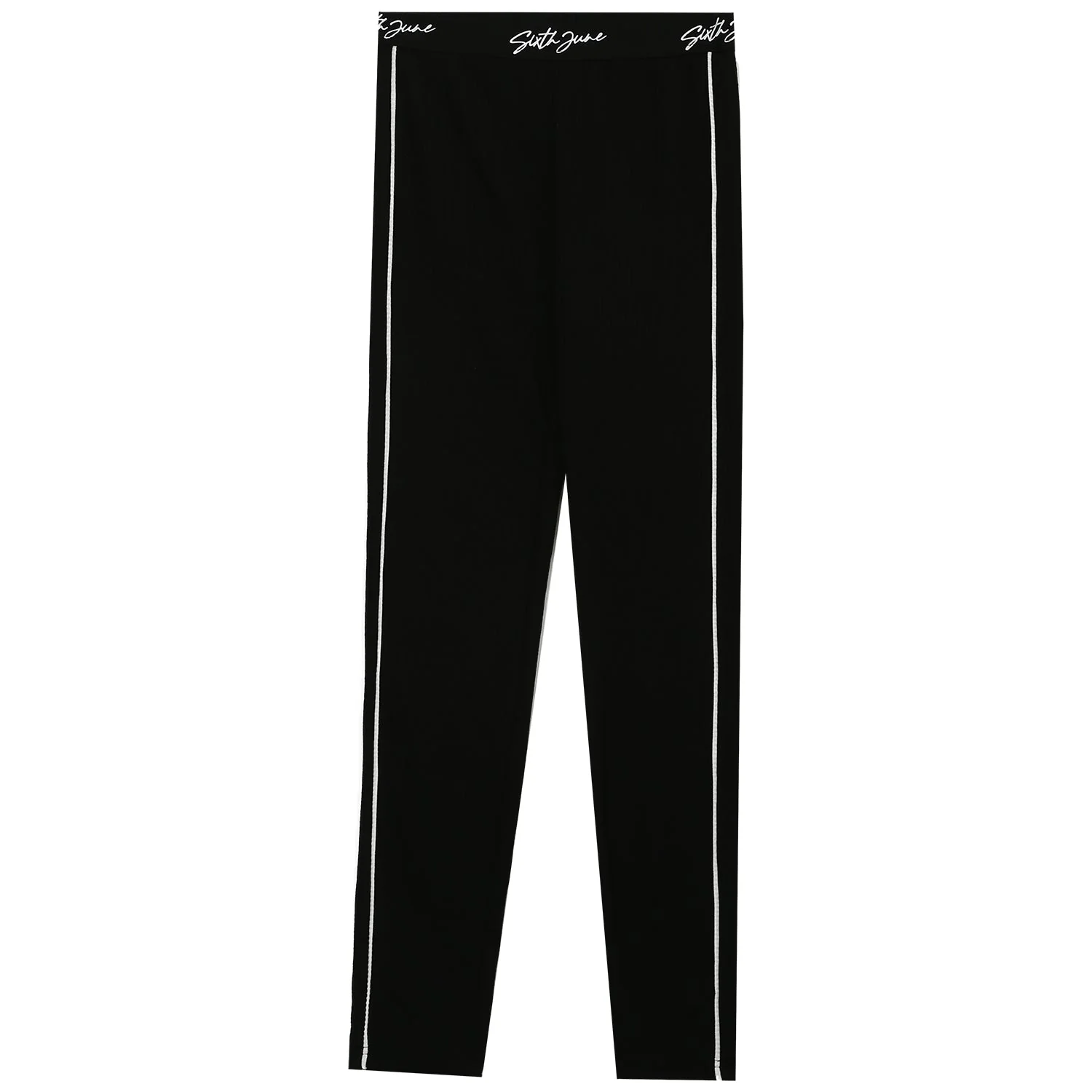 Legging signature côtelée Noir - Image 7
