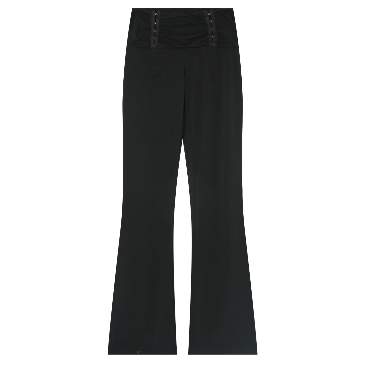Pantalon fluide agrafes Noir - Image 6
