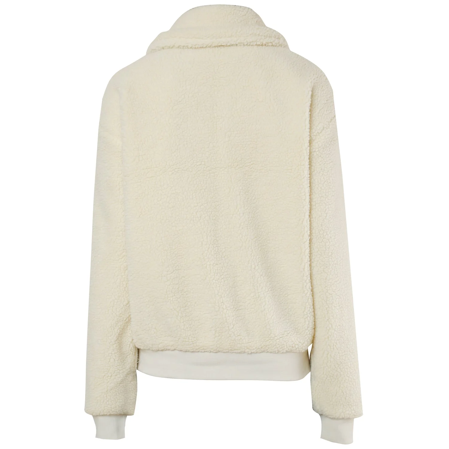 Veste sherpa cosy Blanc Cassé - Image 7