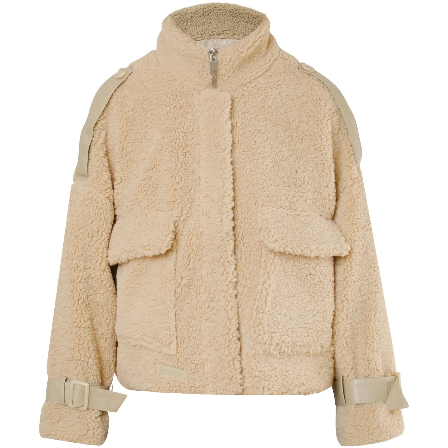 Veste aviateur sherpa Beige - Image 6