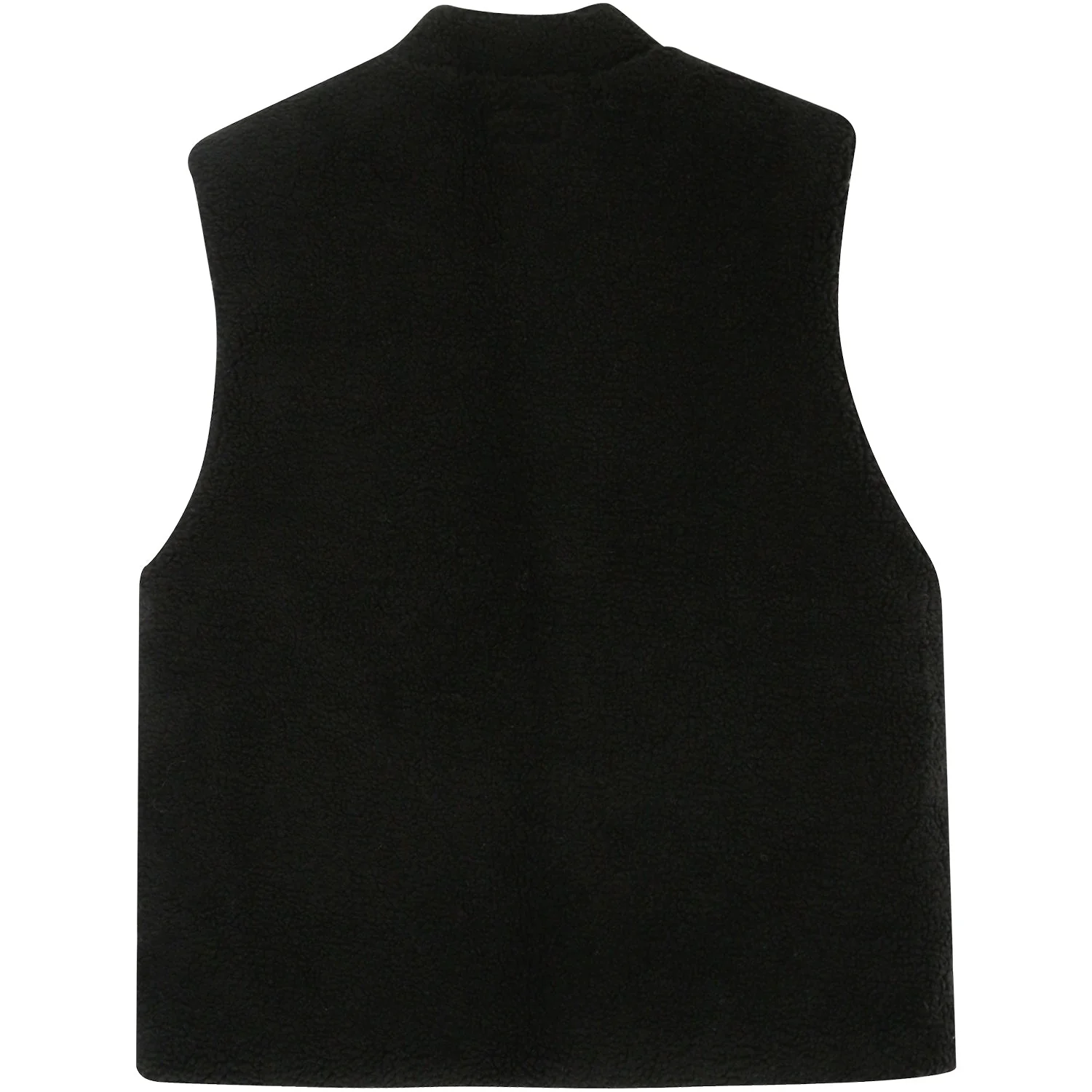 Veste sherpa sans manches Noir - Image 6